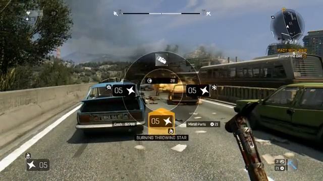 DYING LIGHT : Elemental Shuriken ! Exploding Freezing Burning ! HD ! смотреть онлайн