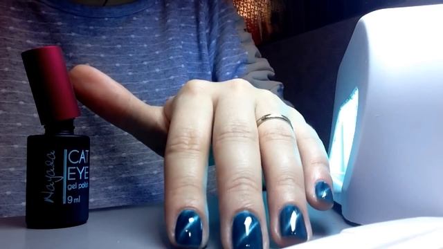 Кошачий глаз от Nayada. Магнитный гель-лак. смотреть онлайн