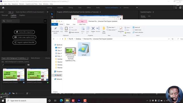 How To Export Or Save Selected Subtitle Lines In Subtitle Edit And Use In NLE Like Premiere Pro