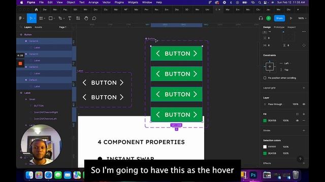 INSTANT SWAP, TEXT, BOOLEAN & VARIANTS COMPONENT PROPERTIES IN FIGMA смотреть онлайн