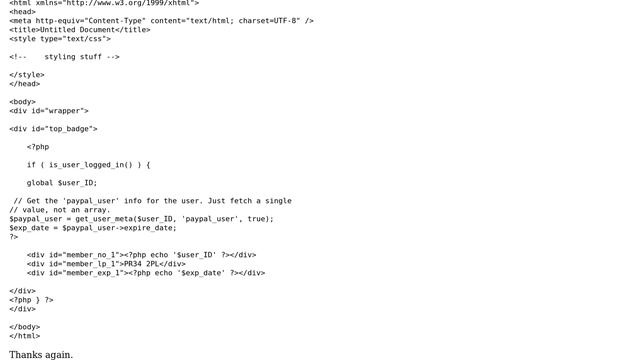 Wordpress: Wordpress and MySQL: trying to print data using PHP from user_meta custom field data смотреть онлайн