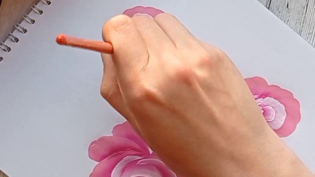 Магия танцующей кисти | Рисую розы акриловыми красками? смотреть онлайн