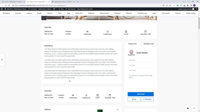 WpResidence - How to manage the default property page template using the layout 4 смотреть онлайн