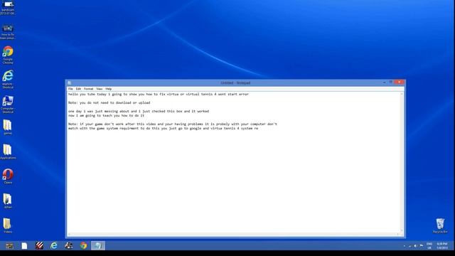 how to fix Virtua tennis 4 wont start error no download for all windows 1080p HD смотреть онлайн