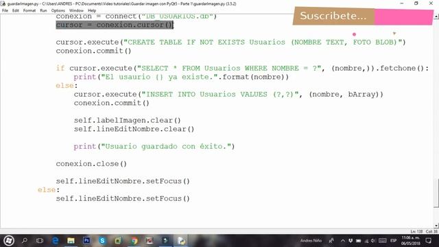 Guardar imagen en una base de datos con Python y PyQt5 - Parte 1 смотреть онлайн