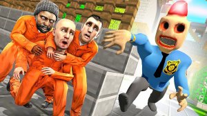 ПРЯТКИ В МИРЕ МАЙНКРАФТ! ЗАКЛЮЧЕННЫЕ СПРЯТАЛИСЬ В ОПАСНОЙ НЫЧКЕ! СИРЕНА КОП ИЩЕТ НАС В Garry`s Mod