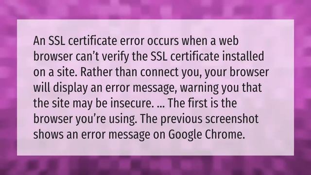 How do I get rid of SSL connection error? смотреть онлайн