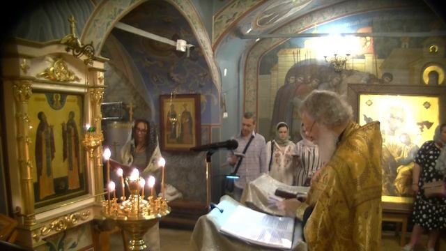 Молебен с акафистом Святым Благоверным князьям Петру и Февронии Муромским чудотворцам.10.07.2022 г смотреть онлайн