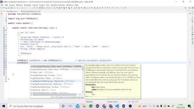 Java Json Einstieg | Json Tutorial deutsch смотреть онлайн