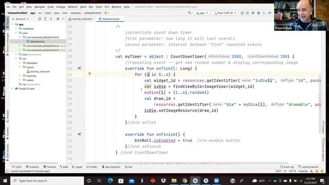Android App: CountDownTimer -- First Roll of Yahtzee смотреть онлайн