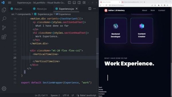 Build and Deploy an Amazing 3D Web Developer Portfolio in React JS | Beginner Three.js Tutorial