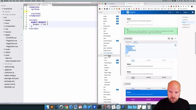 Quasar Framework: Vue.js Chat App (4/15) - with Vuex & Firebase (for Web, Mobile & Desktop) смотреть онлайн