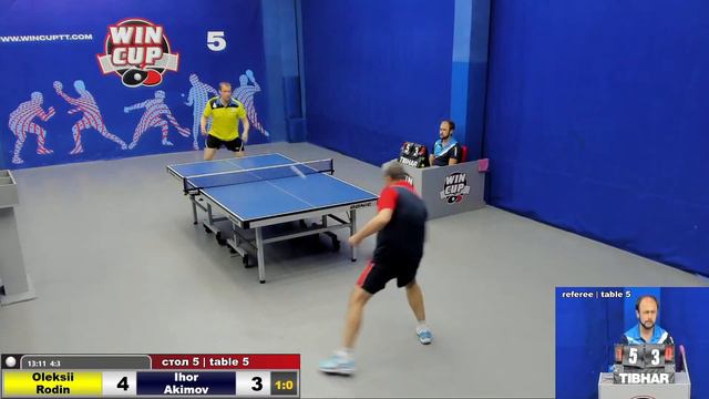 22:00 Родин Алексей 3-0 Акимов Игорь Cтол 5  ЮГ-6  15.05.22 | Настольный Теннис WINCUP