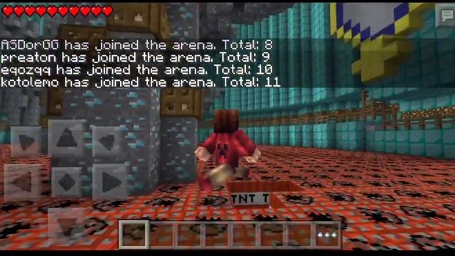 Мини-игра TNT Run на сервере Nostalgia PE 0.8.1 смотреть онлайн