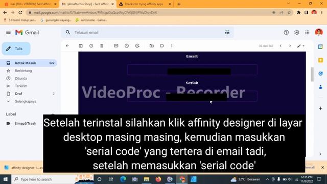 TUTORIAL MENGINSTAL APLIKASI AFFINITY DESIGNER DI LAPTOP || DIMAS DODO 109 || смотреть онлайн