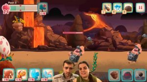 БолтушкА и ПРоХоДиМеЦ Одержали ПОБЕДУ над ТРОГЛОДИТАМИ! #14 - игра Dino Bash