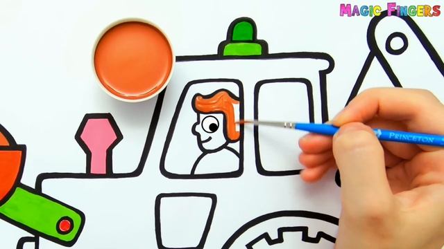 Menggambar, Melukis, Mewarnai JCB untuk Anak & Balita | Cara Menggambar Dasar, Tips Melukis #244 смотреть онлайн