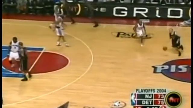 Ben Wallace - 16 Points, 3 Dunks, 3 Blocks (2004 Playoffs - Game 5 vs. Nets) смотреть онлайн
