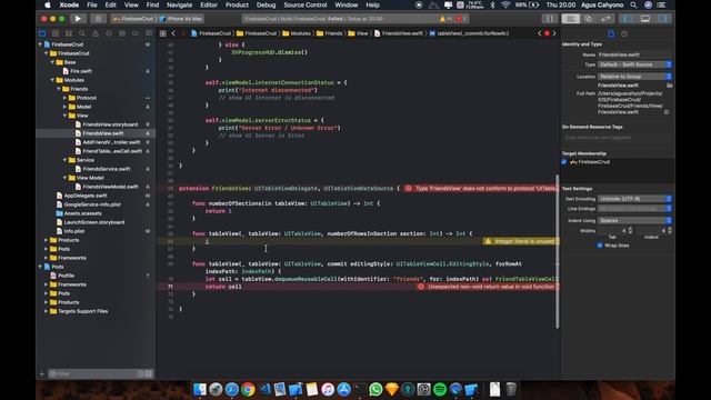 Realtime FireStore Firebase Operation (CRUD) with Swift 5 - Turorial смотреть онлайн