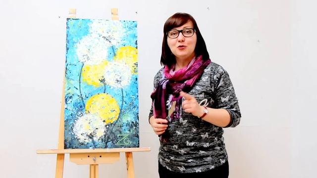 Как нарисовать одуванчики? Мастер-класс от Base of Art смотреть онлайн