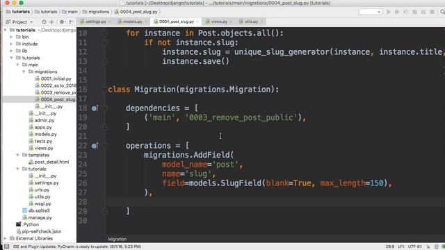 Django 2: How To Set Unique Slug Field On Existing Objects In Django смотреть онлайн