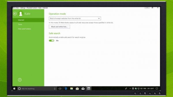 Parental Control in Dr.Web Premium