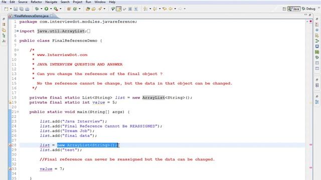 TAMIL CAN WE REASSIGN A FINAL VARIABLE IN JAVA DEMO смотреть онлайн