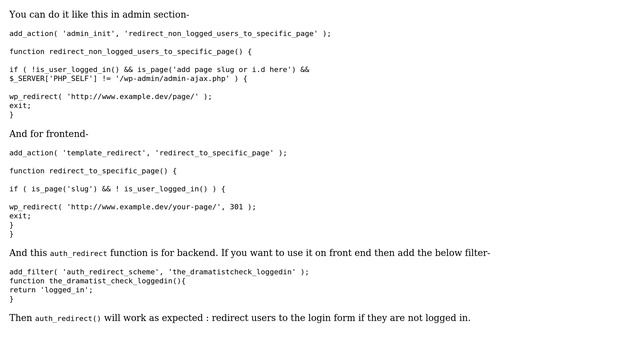 Wordpress: Redirect user to login if not logged in, on specific pages (2 Solutions!!) смотреть онлайн