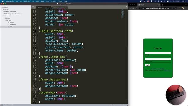 Animated Login Form Using HTML & CSS - ASMR Programming | No Talking | Code With Thiago смотреть онлайн