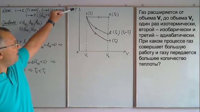 Основы термодинамики (часть 1). Работа. Теплота. Физика. смотреть онлайн