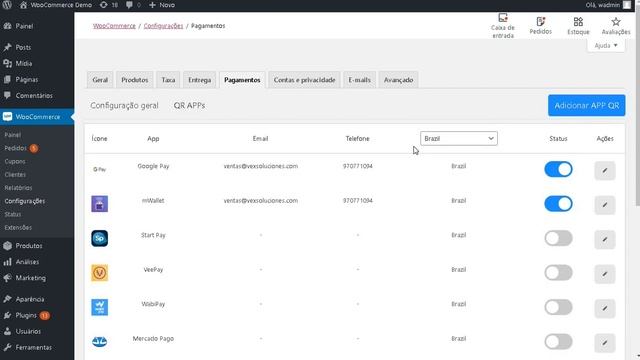Pagamentos QR Brazil - Wordpress Woocommerce Plugin Payment Gateway смотреть онлайн