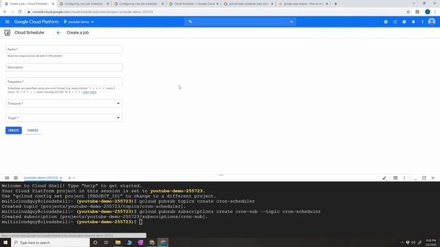 Google Cloud Scheduler - Calling Pub/Sub смотреть онлайн