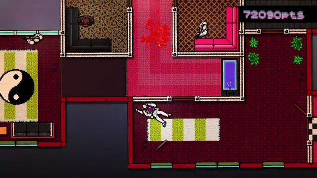 Crazy Fast Gameplay Using The Brandon Mask In Hotline Miami