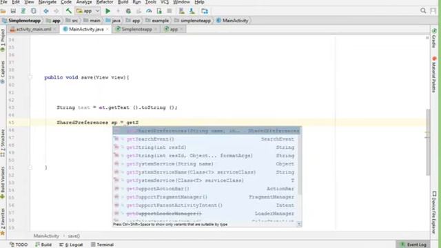 Simple Note App(SharedPreferences) Androidstudio Tutorial смотреть онлайн