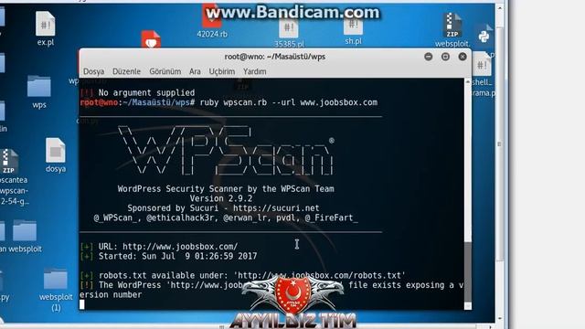 Wordpress Açık Tarama / Zafiyet Tespit / Kali & Wpscan / смотреть онлайн