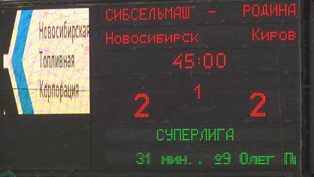 «Сибсельмаш» Новосибирск — «Родина» Киров смотреть онлайн