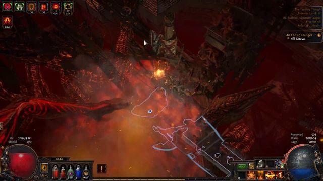 Path of Exile - HC Ruthless (killing Kitava) смотреть онлайн