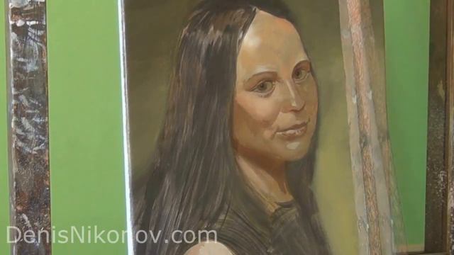 Портрет девушки маслом смотреть онлайн