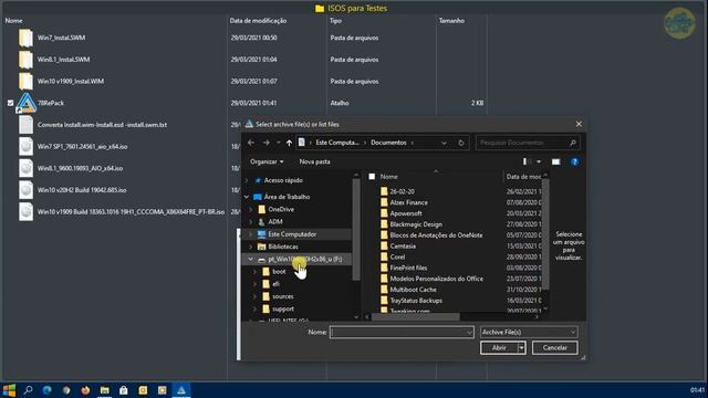 Converta Install.wim - Install.esd - Install.swm E Verifique A Versão Da ISO