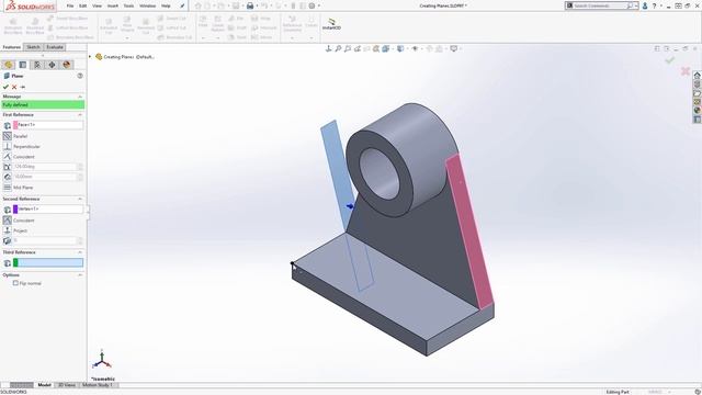 How to create reference planes in SOLIDWORKS | Beginner SOLIDWORKS Tutorial смотреть онлайн