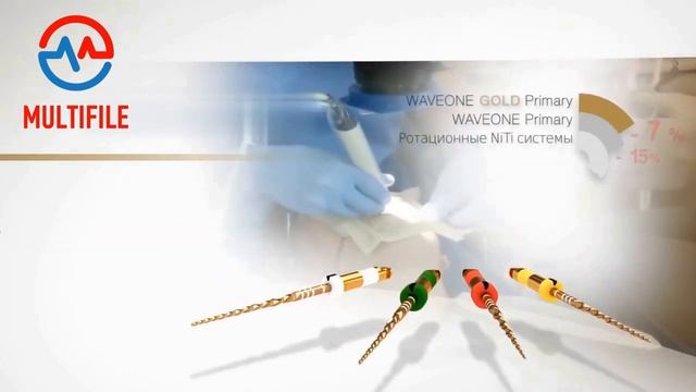 MultiWaveOne Gold система эндодонтических реципрокных инструментов от производителя MULTIFILE