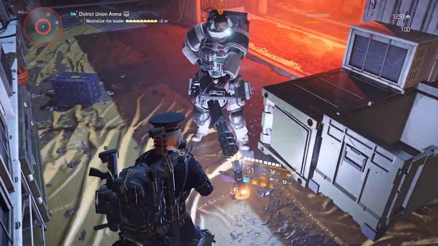 The Division 2 - Legendary District Union Arena - Paralyzing the boss with talent "tamper proof" смотреть онлайн