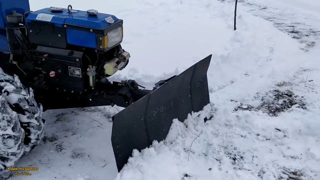 ТЕПЕРЬ ЕГО НЕ ОСТАНОВИТЬ/ЧИСТКА СНЕГА ТЯЖЁЛЫМ МОТОБЛОКОМ СО СПАРКОЙ /SNOW CLEANING WITH MINI TRACTO смотреть онлайн
