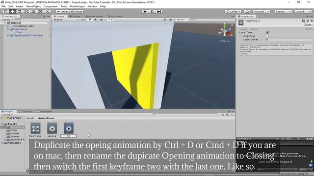 [Unity 3D Tutorial] Open Door Script C# + Free Script смотреть онлайн