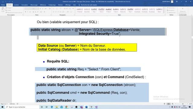 M9 - Développement d'applications client-serveur en C# - Part4 - Connecté 1ère Démo смотреть онлайн