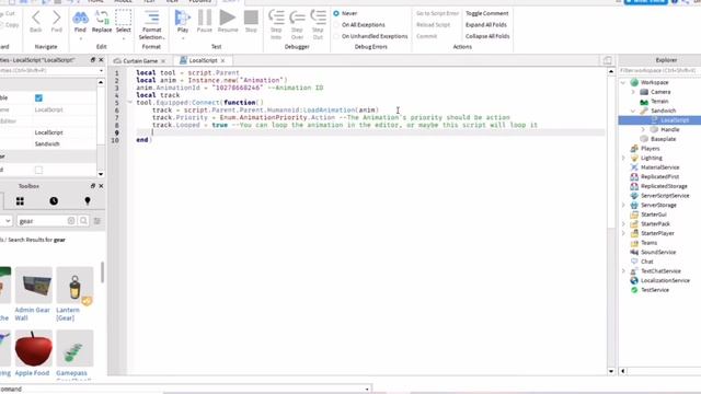 How to make a idle animation for your gear in ROBLOX STUDIO! смотреть онлайн