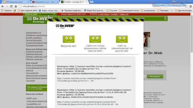 Проверка сайта на вирусы. Очень быстро! смотреть онлайн
