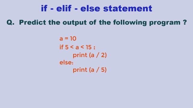 Python if elif else смотреть онлайн