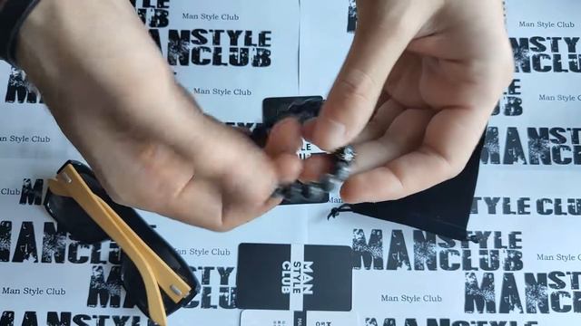 Мужской браслет "Silver/Gold and stone" от Man Style Club смотреть онлайн