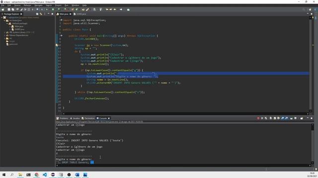 SQL Injection no java смотреть онлайн